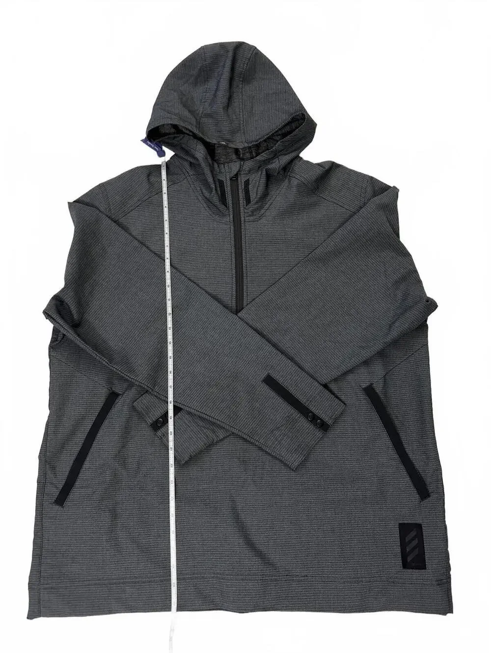 Adidas Adicross Men's XL Golf Anorak Half-Zip Hoodie Grey/Carbon Athleisure